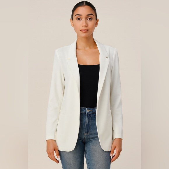 NEW Miss Avenue Lightweight Blazer White sz Small - Picture 1 of 7